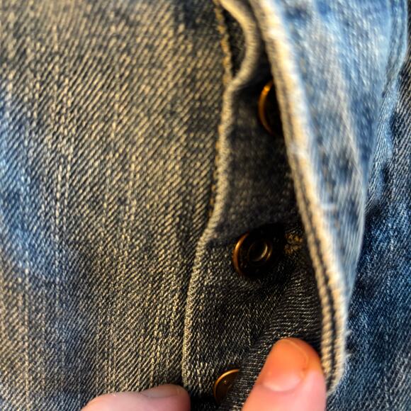 OTB One Tough Brand Men's Relaxed Straight Medium Wash Jeans Y2K Sz 38X32 - Picture 3 of 11